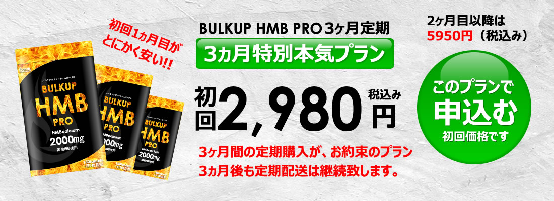 バルクアップHMBプロの料金4