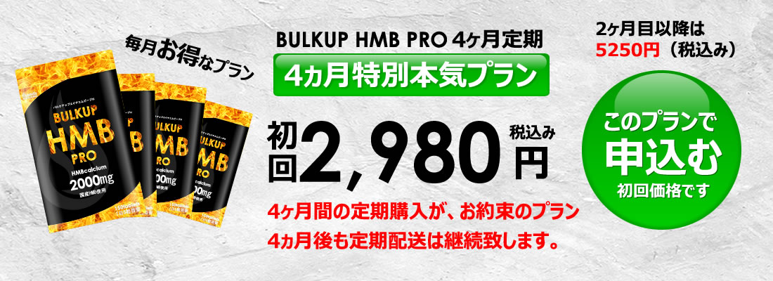バルクアップHMBプロの料金4